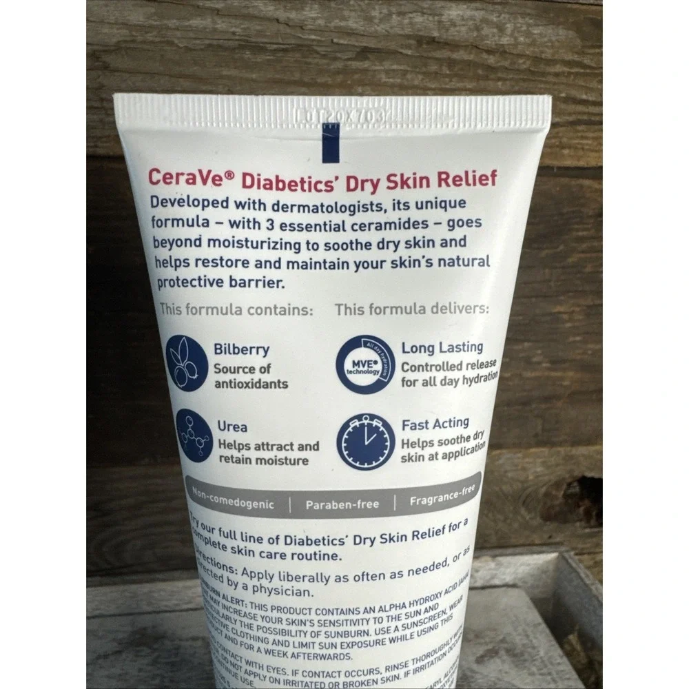 CeraVe Moisturizing Cream Diabetics Dry‎ Skin Relief 8oz